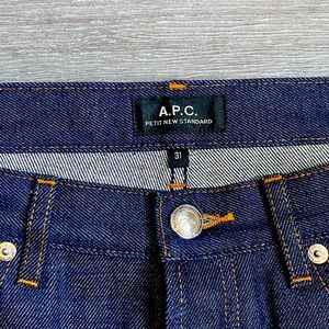 A.P.C. Petit New Standard- Raw Indigo. Worn Once. Never washed. 100% Cotton.